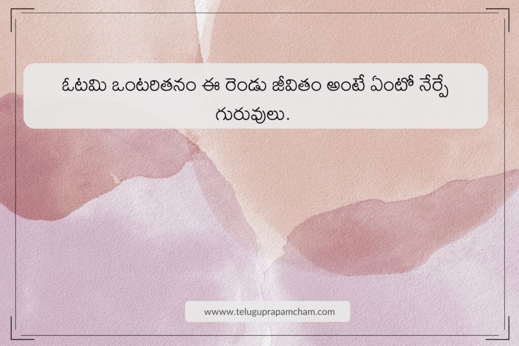 Sad Telugu Quotes